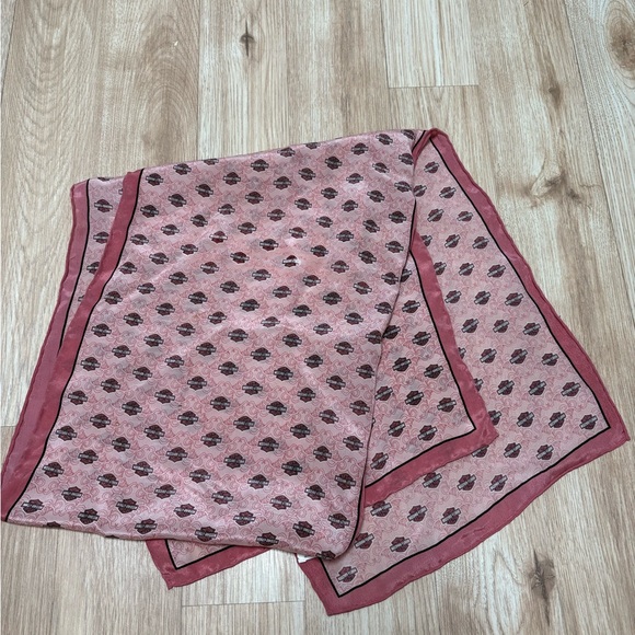 Harley-Davidson Accessories - Harley Davidson pink silk scarf